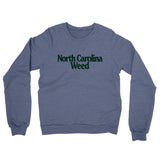 North Carolina Weed Midweight French Terry Crewneck Sweatshirt-Allegiant Goods Co. Vintage Sports Apparel
