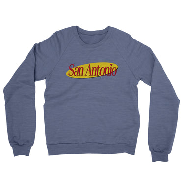 San Antonio Seinfeld Midweight French Terry Crewneck Sweatshirt-Allegiant Goods Co. Vintage Sports Apparel