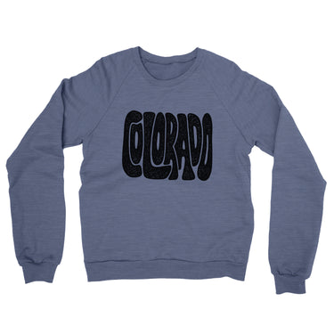 Colorado State Shape Text Midweight French Terry Crewneck Sweatshirt-Allegiant Goods Co. Vintage Sports Apparel