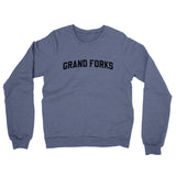 Grand Forks North Dakota Varsity Midweight Crewneck Sweatshirt-Allegiant Goods Co. Vintage Sports Apparel