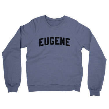 Eugene Oregon Varsity Midweight Crewneck Sweatshirt-Allegiant Goods Co. Vintage Sports Apparel
