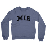 Mia Varsity Midweight Crewneck Sweatshirt-Denim Heather-Allegiant Goods Co. Vintage Sports Apparel