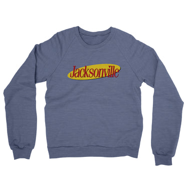 Jacksonville Seinfeld Midweight French Terry Crewneck Sweatshirt-Allegiant Goods Co. Vintage Sports Apparel