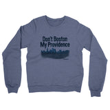 Don't Boston My Providence Midweight French Terry Crewneck Sweatshirt-Denim Heather-Allegiant Goods Co. Vintage Sports Apparel