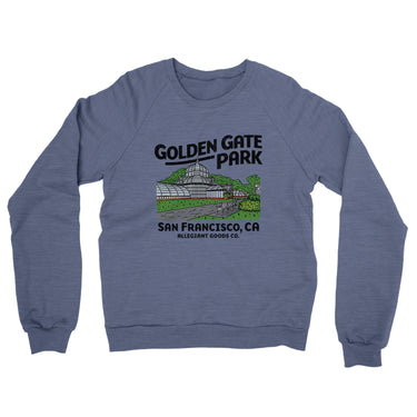 Golden Gate Park Midweight French Terry Crewneck Sweatshirt-Allegiant Goods Co. Vintage Sports Apparel