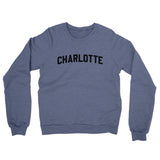 Charlotte Varsity Midweight Crewneck Sweatshirt-Allegiant Goods Co. Vintage Sports Apparel
