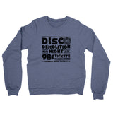 Disco Demolition Night Midweight Crewneck Sweatshirt-Allegiant Goods Co. Vintage Sports Apparel
