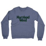Maryland Weed Midweight French Terry Crewneck Sweatshirt-Allegiant Goods Co. Vintage Sports Apparel