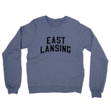East Lansing Michigan Varsity Midweight Crewneck Sweatshirt-Allegiant Goods Co. Vintage Sports Apparel