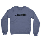 Albuquerque Varsity Midweight Crewneck Sweatshirt-Allegiant Goods Co. Vintage Sports Apparel