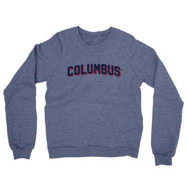 Columbus Varsity Midweight French Terry Crewneck Sweatshirt-Allegiant Goods Co. Vintage Sports Apparel