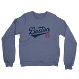 Boston Vintage Script Midweight French Terry Crewneck Sweatshirt-Allegiant Goods Co. Vintage Sports Apparel