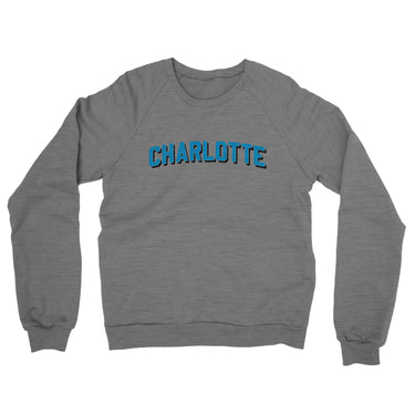 Charlotte Varsity Midweight Crewneck Sweatshirt-Allegiant Goods Co. Vintage Sports Apparel