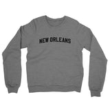 New Orleans Varsity Midweight Crewneck Sweatshirt-Grey Heather-Allegiant Goods Co. Vintage Sports Apparel