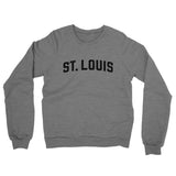 St Louis Varsity Midweight Crewneck Sweatshirt-Allegiant Goods Co. Vintage Sports Apparel