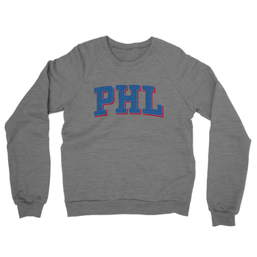 Phl Varsity Midweight Crewneck Sweatshirt-Grey Heather-Allegiant Goods Co. Vintage Sports Apparel