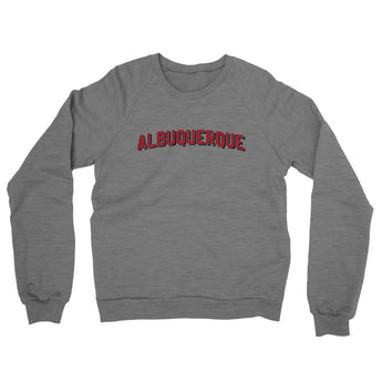 Albuquerque Varsity Midweight Crewneck Sweatshirt-Allegiant Goods Co. Vintage Sports Apparel