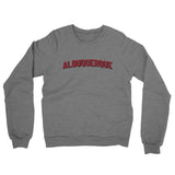 Albuquerque Varsity Midweight Crewneck Sweatshirt-Allegiant Goods Co. Vintage Sports Apparel