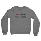 Alamogordo Mountain Sunset Midweight French Terry Crewneck Sweatshirt-Graphite Heather-Allegiant Goods Co. Vintage Sports Apparel