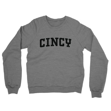 Cincy Varsity Midweight Crewneck Sweatshirt-Allegiant Goods Co. Vintage Sports Apparel