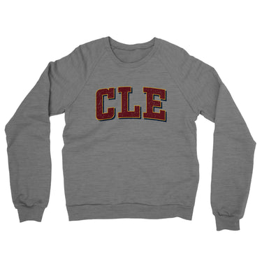 Cle Varsity Midweight Crewneck Sweatshirt-Allegiant Goods Co. Vintage Sports Apparel