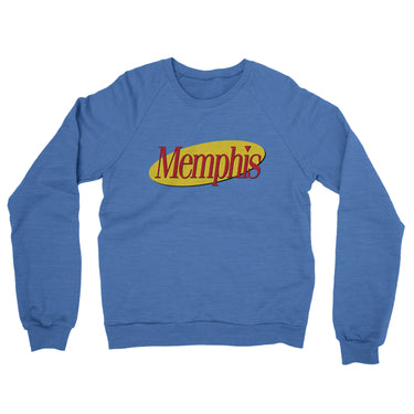 Memphis Seinfeld Midweight French Terry Crewneck Sweatshirt-Heather Royal-Allegiant Goods Co. Vintage Sports Apparel