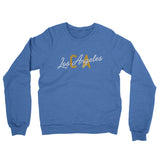 Los Angeles Ca Overprinted Midweight French Terry Crewneck Sweatshirt-Allegiant Goods Co. Vintage Sports Apparel