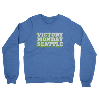 Victory Monday Seattle Midweight French Terry Crewneck Sweatshirt-Allegiant Goods Co. Vintage Sports Apparel