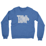 Iowa State Shape Text Midweight French Terry Crewneck Sweatshirt-Allegiant Goods Co. Vintage Sports Apparel