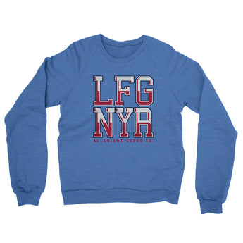 Lfg Nyr Midweight French Terry Crewneck Sweatshirt-Allegiant Goods Co. Vintage Sports Apparel