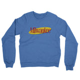 Milwaukee Seinfeld Midweight French Terry Crewneck Sweatshirt-Heather Royal-Allegiant Goods Co. Vintage Sports Apparel
