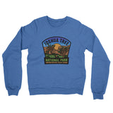 Joshua Tree National Park Badge Midweight French Terry Crewneck Sweatshirt-Allegiant Goods Co. Vintage Sports Apparel