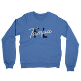 Tampa Fl Overprinted Midweight French Terry Crewneck Sweatshirt-Allegiant Goods Co. Vintage Sports Apparel