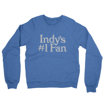 Indy's Number 1 Fan Midweight French Terry Crewneck Sweatshirt-Allegiant Goods Co. Vintage Sports Apparel