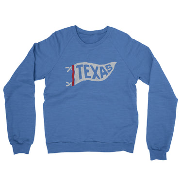 Texas Pennant Midweight French Terry Crewneck Sweatshirt-Allegiant Goods Co. Vintage Sports Apparel