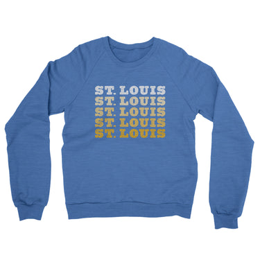 St Louis Repeat Midweight French Terry Crewneck Sweatshirt-Allegiant Goods Co. Vintage Sports Apparel