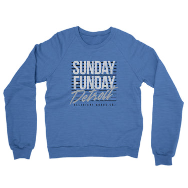 Sunday Funday Detroit Midweight French Terry Crewneck Sweatshirt-Allegiant Goods Co. Vintage Sports Apparel