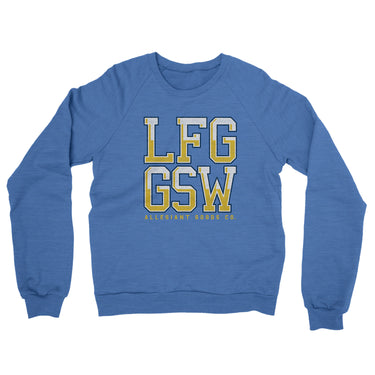 Lfg Gsw Midweight French Terry Crewneck Sweatshirt-Allegiant Goods Co. Vintage Sports Apparel