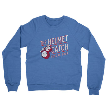 The Helmet Catch Midweight French Terry Crewneck Sweatshirt-Allegiant Goods Co. Vintage Sports Apparel