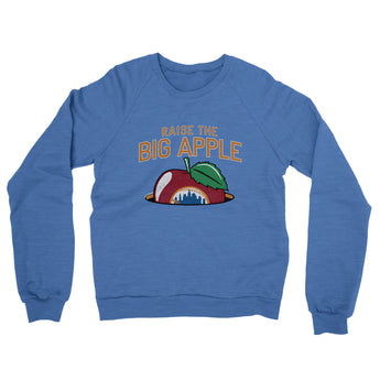 Raise The Big Apple Midweight French Terry Crewneck Sweatshirt-Allegiant Goods Co. Vintage Sports Apparel