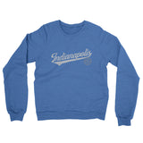 Indianapolis Vintage Script Midweight French Terry Crewneck Sweatshirt-Allegiant Goods Co. Vintage Sports Apparel