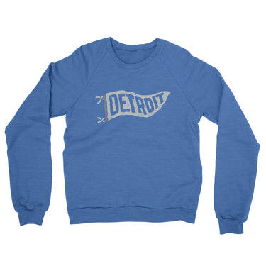 Detroit Pennant Midweight French Terry Crewneck Sweatshirt-Allegiant Goods Co. Vintage Sports Apparel