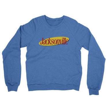 Jacksonville Seinfeld Midweight French Terry Crewneck Sweatshirt-Allegiant Goods Co. Vintage Sports Apparel