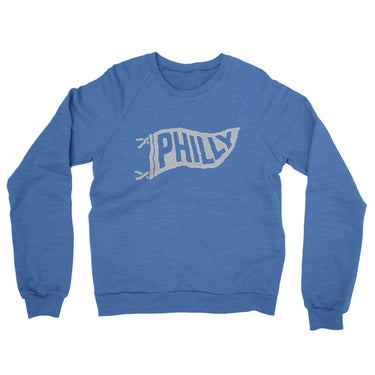 Philly Pennant Midweight French Terry Crewneck Sweatshirt-Allegiant Goods Co. Vintage Sports Apparel