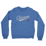 Chicago Vintage Script Midweight French Terry Crewneck Sweatshirt-Allegiant Goods Co. Vintage Sports Apparel