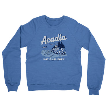 Acadia National Park Midweight Crewneck Sweatshirt-Allegiant Goods Co. Vintage Sports Apparel