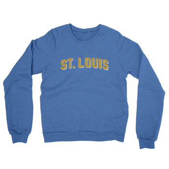 St Louis Varsity Midweight Crewneck Sweatshirt-Allegiant Goods Co. Vintage Sports Apparel