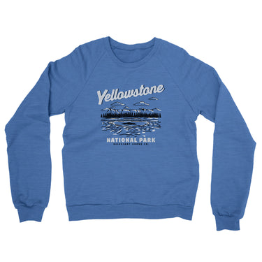 Yellowstone National Park Midweight Crewneck Sweatshirt-Allegiant Goods Co. Vintage Sports Apparel
