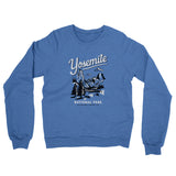 Yosemite National Park Midweight Crewneck Sweatshirt-Royal Heather-Allegiant Goods Co. Vintage Sports Apparel