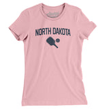 North Dakota Pickleball Women's T-Shirt-Light Pink-Allegiant Goods Co. Vintage Sports Apparel